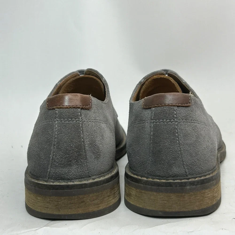 Vionic Graham Wingtip Oxford Gray Suede Comfort Dress Shoes Derby Size Mens 11.5